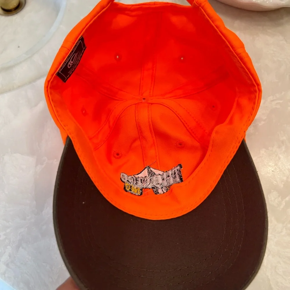 Thomco Inc Orange and Brown Cap, Hunter Orange, Adjustable Size